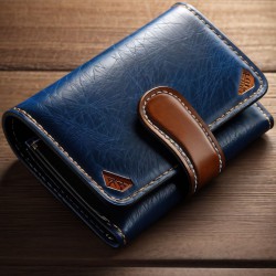 Blue European Stylish Wallet Image